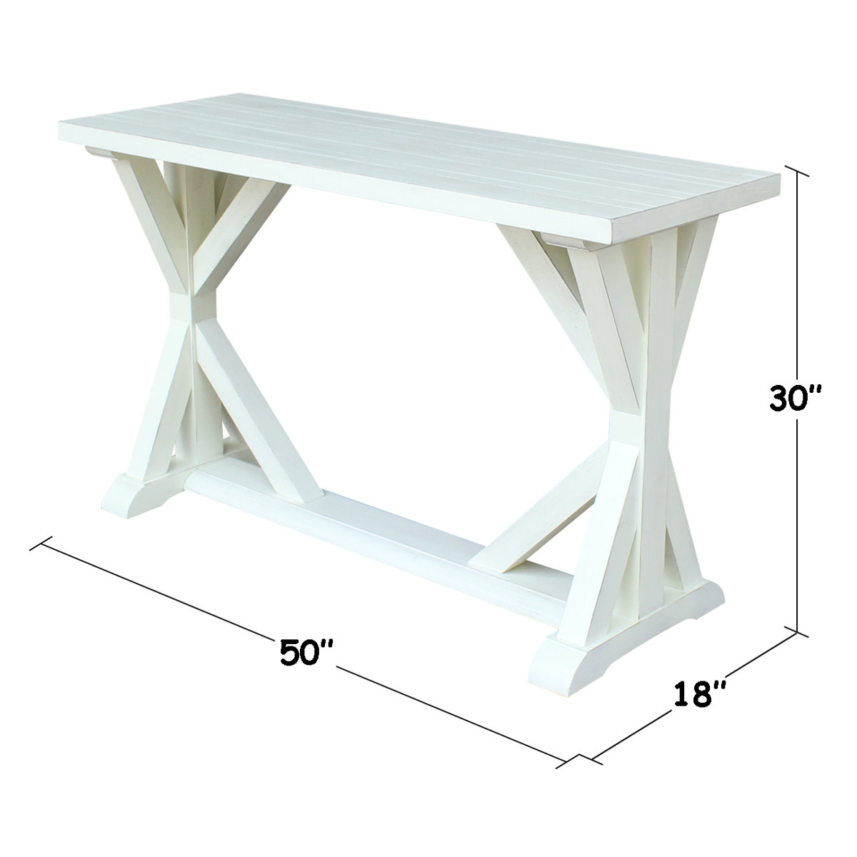 August Grove® Philippine 50'' Solid Wood Console Table & Reviews Wayfair